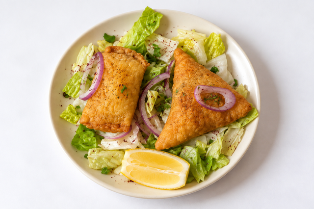 Cheese Sambousa (2 apices).