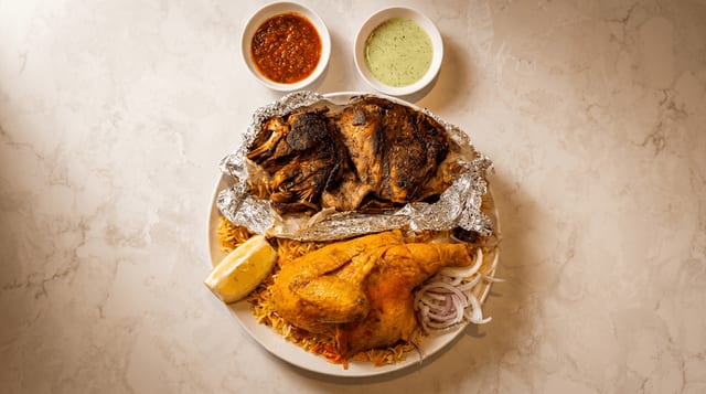 Lamb Haneeth & Chicken Mandi.